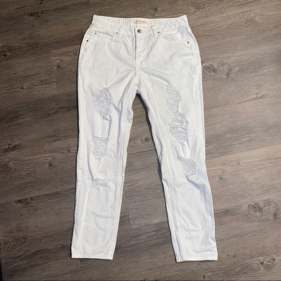 refuge Denim - White Refuge Skinny Jeans